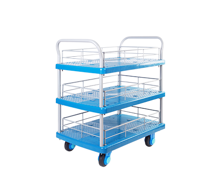 Triple-Layer Plastic Hand Trolley