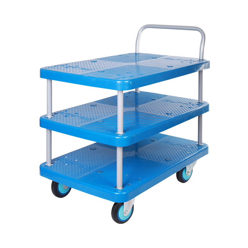 Triple-Layer Plastic Hand Trolley